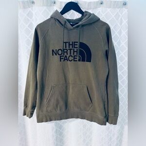 The North Face Women's Olive Green Logo Hoodie Sweater